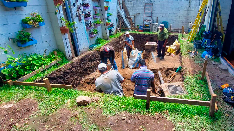 Construcción de piscina
